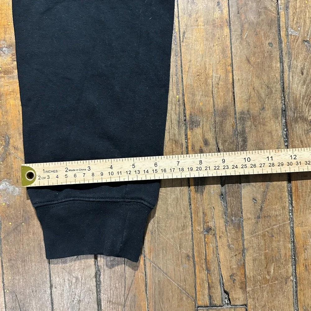 Gap Sweatpants Men's Small Black Cotton Drawstring Waist Tapered leg‎ Athletic